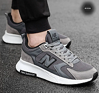 Кроссовки Мужские New Balance 550 Серые Весна Лето Сетка, Кроссовки Спортивные Нью Бэланс сеточка замшевые