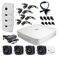 Комплект видеонаблюдения для улицы Dahua 2 Мп на 4 видеокамеры UL, код: 7932328