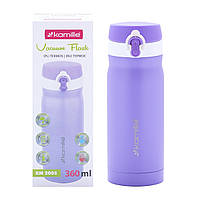 Термос-бутылка из нержавеющей стали purple 360ml KL224961 Kamille BX, код: 8397293