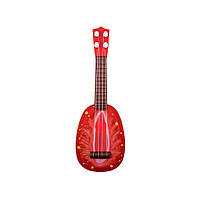Гитара игрушечная Fan Wingda Toys 819-20 35 см пластик Клубника DH, код: 7680650