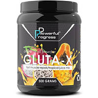 Глютамин для спорта Powerful Progress Gluta Х 500 g 50 servings Tropical mix SM, код: 7605811