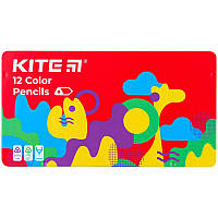 Карандаши цветные 12 шт Kite (K22-058-2) GR, код: 8262642