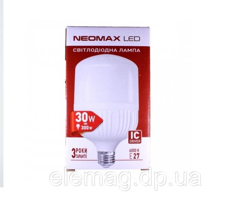 30W Світлодіодна  лампа для освещения  LED-лампа NEOMAX 30 W 6000 К Е-27