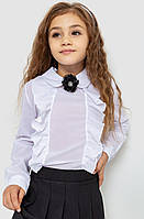 Блуза для девочек нарядная Белый 172R103 Ager (103017_792728) 140 OM, код: 8308651