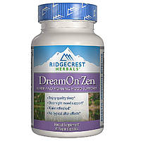 Природний комплекс для здорового сну, DreamOn Zen, RidgeCrest Herbals, 60 вегетаріанських капсул GT, код: 2337477