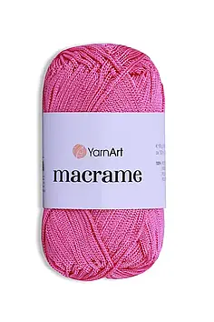 Пряжа YarnArt Macrame, колір Яскраво-рожевий №140