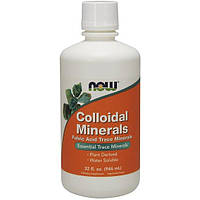 Мультиминеральный комплекс NOW Foods Colloidal Minerals Liquid 946 ml 32 servings Pure ES, код: 7693364