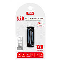 Флешка ЮСБ XO U20 128gb USB Flash Drive 2.0 Black XN, код: 8215739