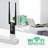 Репітер Wi-Fi, підсилювач сигналу Repeater 9205, чорний, фото 2