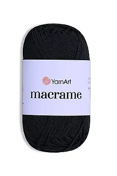 Пряжа YarnArt Macrame, колір Чорний №148