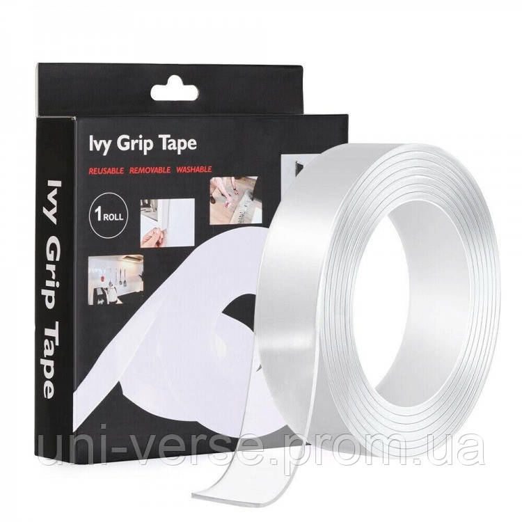 Многоразовая крепежная лента Ivy Grip Tape 5м (Ygs124342) XN, код: 1789118 - фото 1 - id-p2158499296