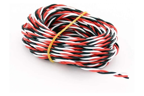 Сервокабель 26AWG Futaba QianJia скручений довжиною 1 погонний метр