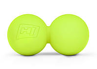 Силиконовый массажный двойной мяч 63 мм Hop-Sport HS-S063DMB салатовый BM, код: 7417967