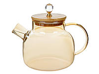 Чайник для заварки стекло Lefard Sichao 1 л Желтый AL120272 KV, код: 7597335