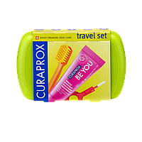 Curaprox Travel Set дорожный набор зеленый