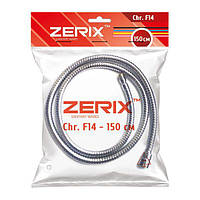 Шланг для кухні ZERIX Chr.F14 150 см (ZX2622) NX, код: 2401744