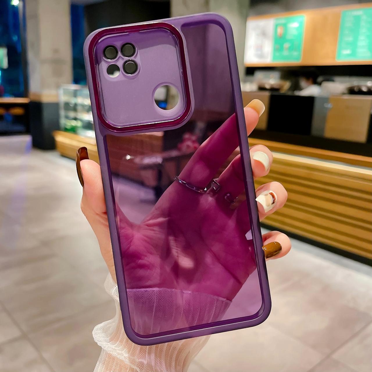 Силіконовий чохол Solid Color із захистом камери Xiaomi Redmi 9C Violet