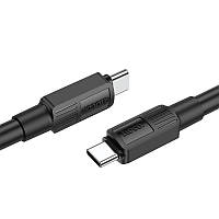 Кабель Hoco X84 Type-C to Type-C 60W charging data cable PVC 60W 20V 3A 1 m Черный MP, код: 7809567