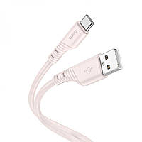 Кабель Hoco X97 Crystal color Silicone USB to Type-C 1 m 2,4А Pink MP, код: 8139371