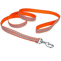 Светоотражающий поводок для собак Coastal Lazer Brite Reflective Leash 1.6 х 120 см оранжевые ES, код: 7721114