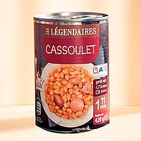 Консерва фасоль с французскими сосисками "Cassoulet Touloussan" 840г.