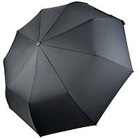 Мужской складной зонт полуавтомат от Feeling Rain с прямой ручкой есть антиветер черный 0938- GT, код: 8324073