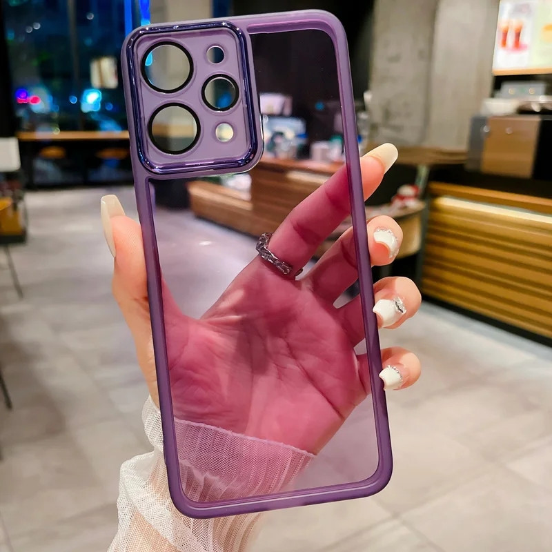 Силіконовий чохол Solid Color із захистом камери Xiaomi Redmi 12 Violet