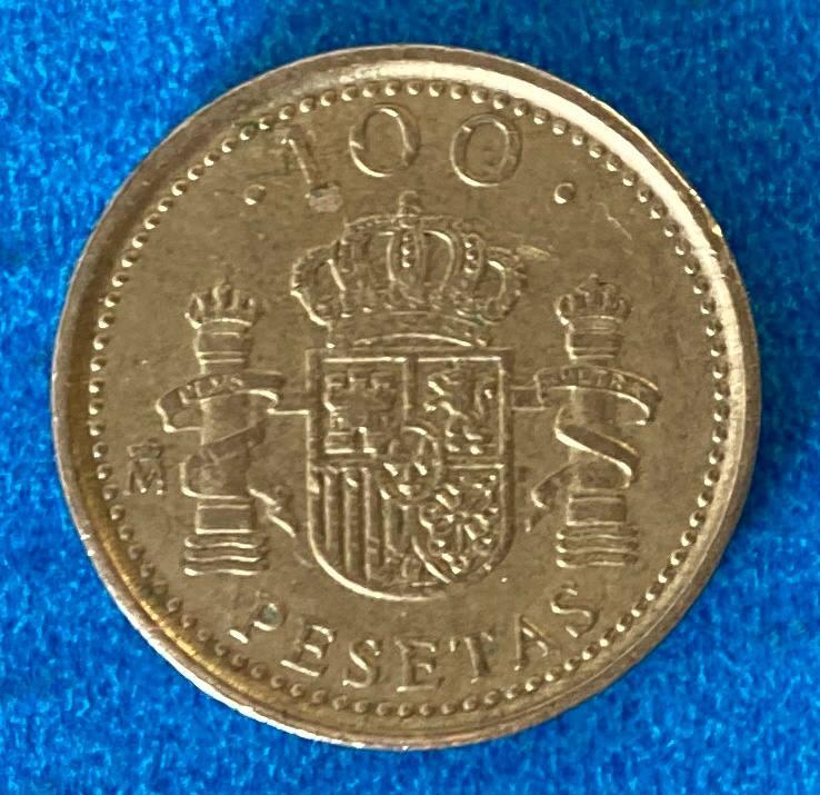 Монета Іспанії 100 песет 1998 р, фото 1