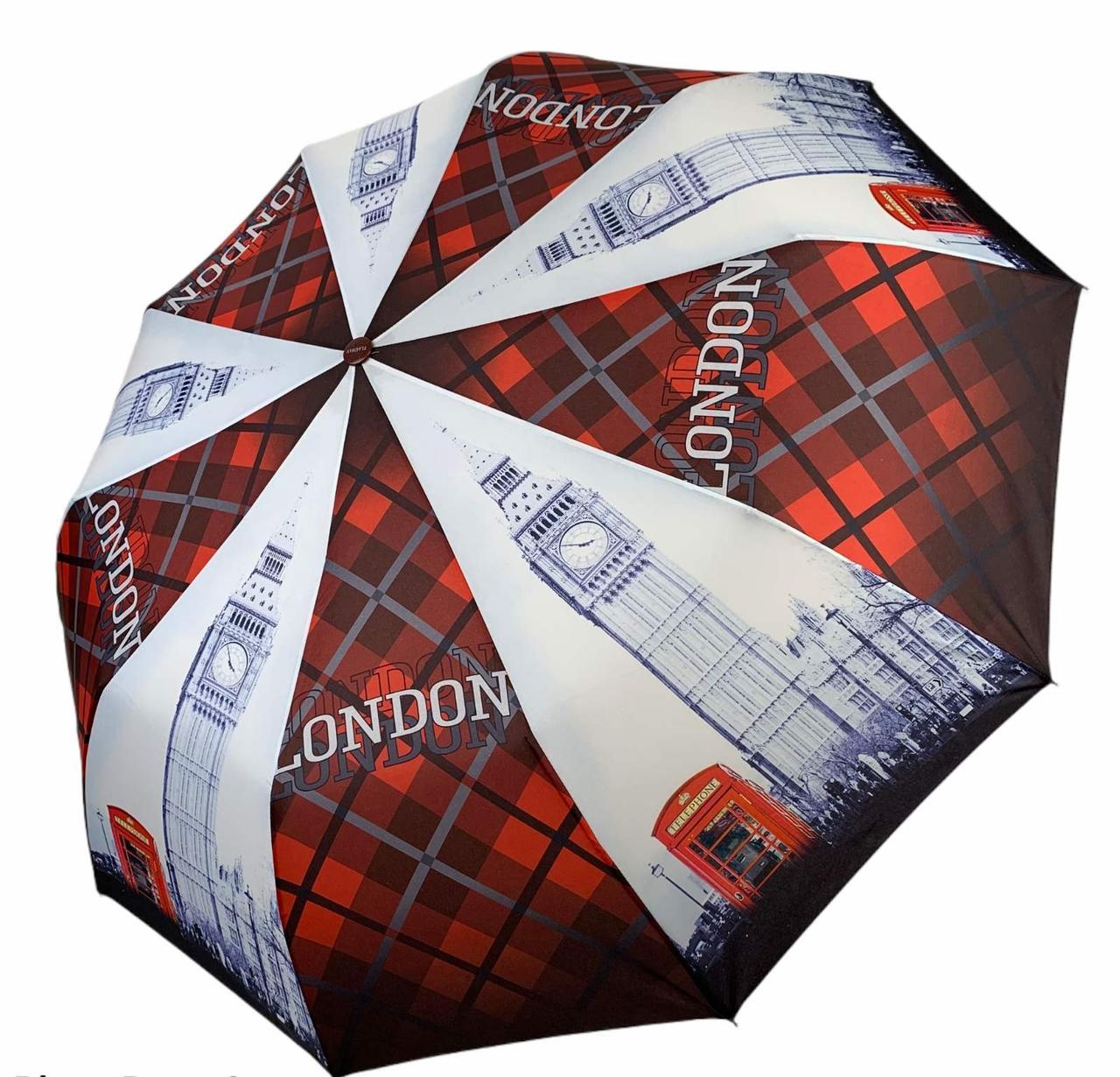 Женский складной зонт автомат c принтом от Flagman Лондон F0136-2 TR, код: 8027212 - фото 1 - id-p2159004565
