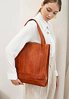 Кожаная женская сумка шоппер Бэтси светло-коричневая Crazy Horse BlankNote XN, код: 8132416