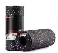 Ролер масажер гладкий Hop-Sport EPP 33 см HS-P033YG Чорно-фіолетовий ET, код: 6596886