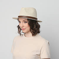Шляпа LuckyLOOK унисекс федора 817-679 One size Светло-бежевый AG, код: 7440106