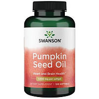Комплекс для профилактики давления и кровообращения Swanson Pumpkin seed oil 1000 mg 100 Caps GT, код: 8206801