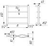 Маленька оригінальна сушарка для рушників Lagoon 4/450х450 з фігурними перемичками "хвиля". Профільні трубки, фото 4