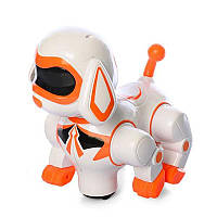 Интерактивная игрушка Собачка Bambi 8202A со звуком и светом Оранжевый SB, код: 7689218