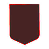 Магніт Гумовий Magnet Тризуб Герб України 5,5x4,1x0,3 см Чорно-червоний (19402) SC, код: 7599014, фото 3