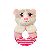 Погремушки для новорожденных Limo Toy A8173 мягконабивная 14 см Розовый Мишка GR, код: 8289287