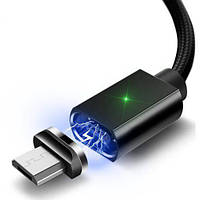 Магнитный кабель черный ESSAGER для micro USB 1метр EM, код: 8381994