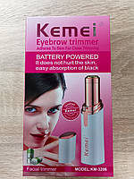 Электрический эпилятор для лица Kemei в форме губной помады для бровей, 3206