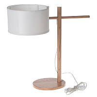 Настольная лампа скандинавский на деревянной опоре Brille 60W TL-143 Коричневый SC, код: 7271963