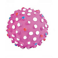 Мяч неоновый с шипами Trixie 7 см 1 шт Розовый (4011905346113) UD, код: 7633484