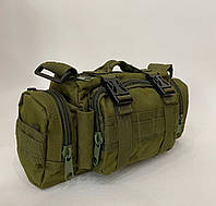 Тактическая поясная сумка Military Mochilas Molle 32х17х11 см Олива IN, код: 8202256
