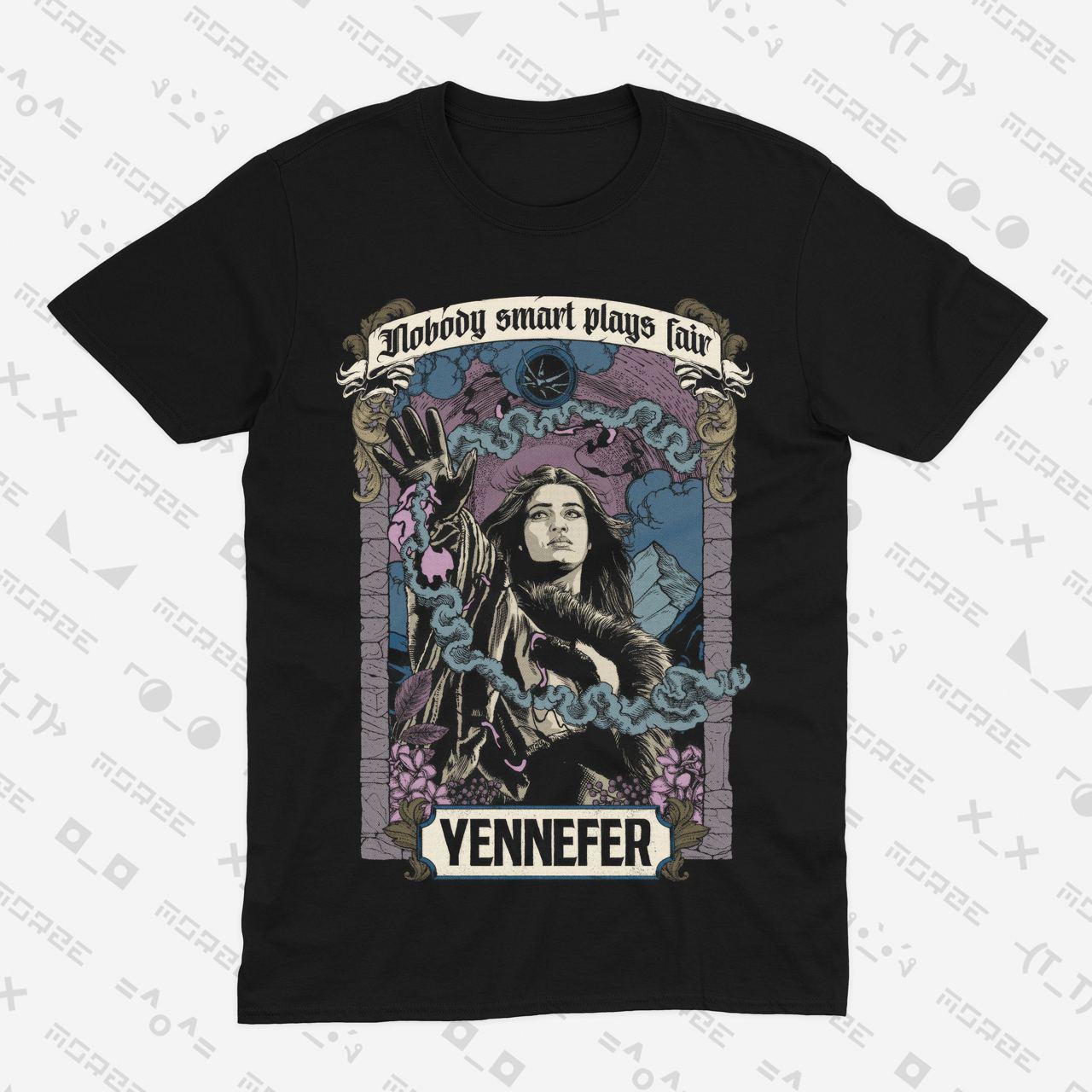 Футболка чорна Morze Witcher - Yennefer V1