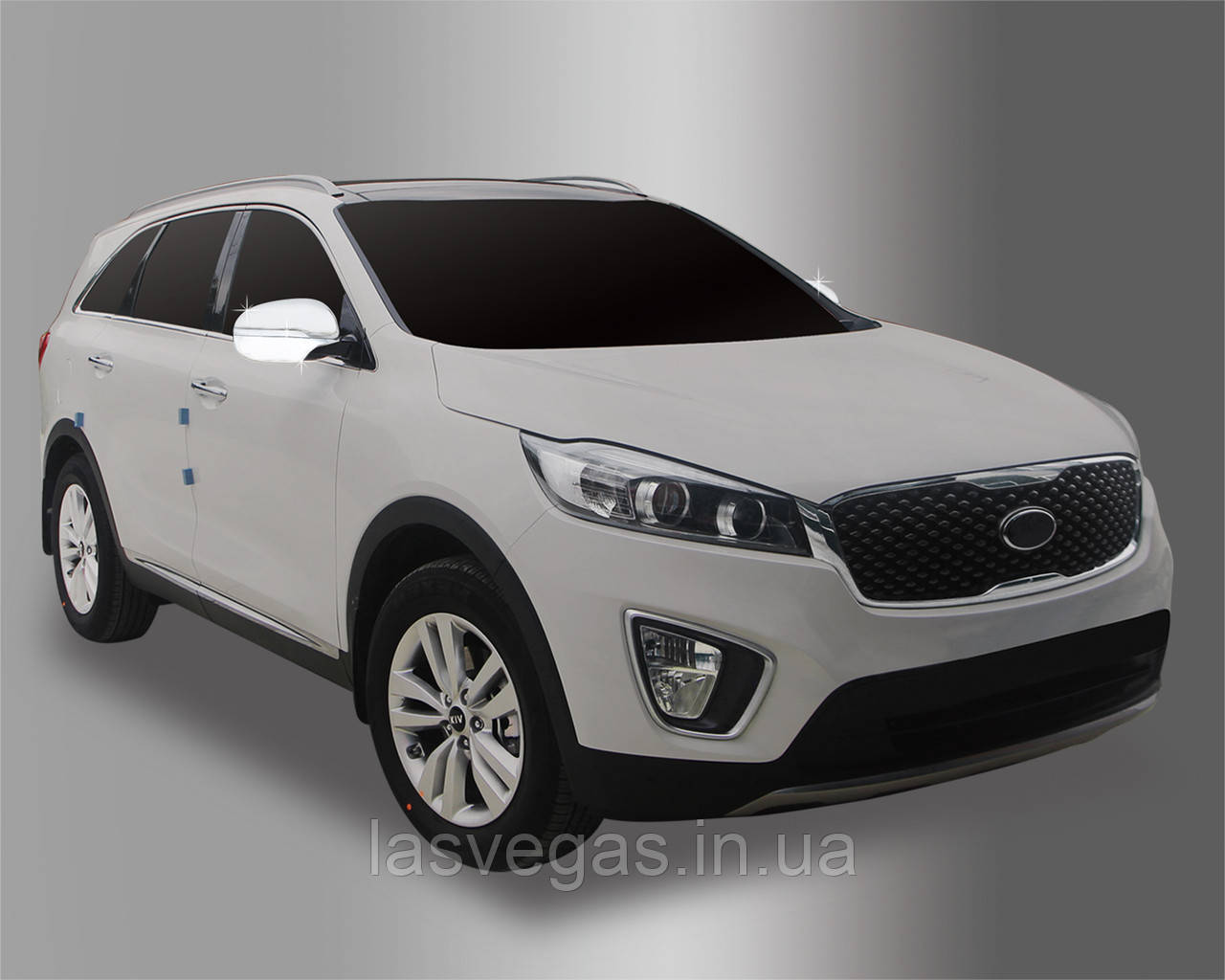 Хром накладки на дзеркала Kia Sorento 2014-2019 (Autoclover/Південна Корея)