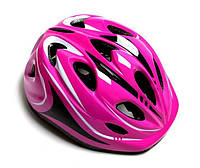 Защитный шлем с регулировкой размера Scale Sports M 52-56 см Pink (1363845950) TV, код: 1281040