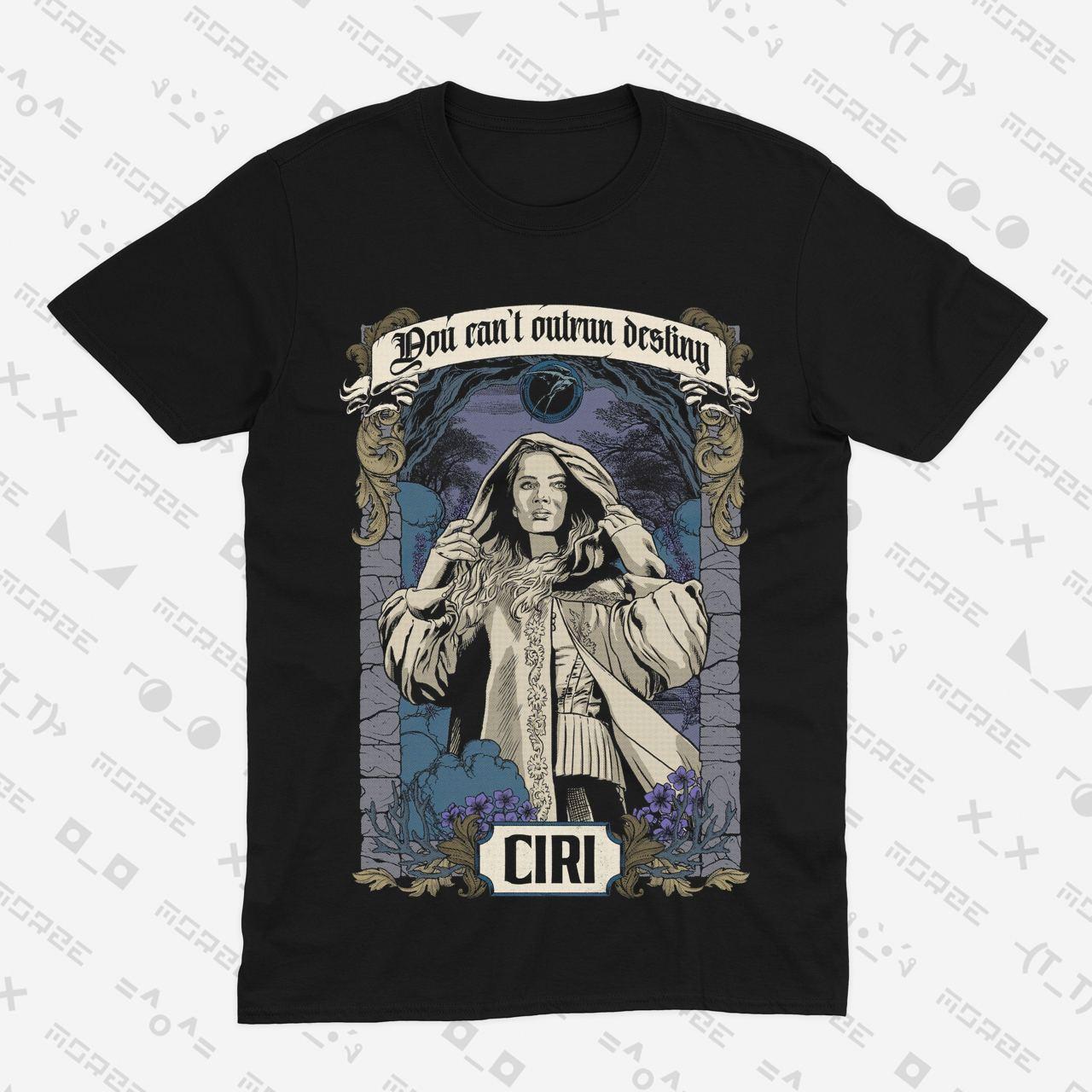 Футболка чорна Morze Witcher - Ciri V1, фото 1