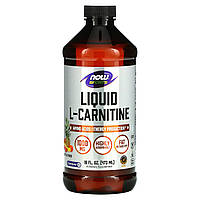 L-карнитин Now Foods Sports жидкий тропический пунш 1000 мг 473 мл SX, код: 7701188