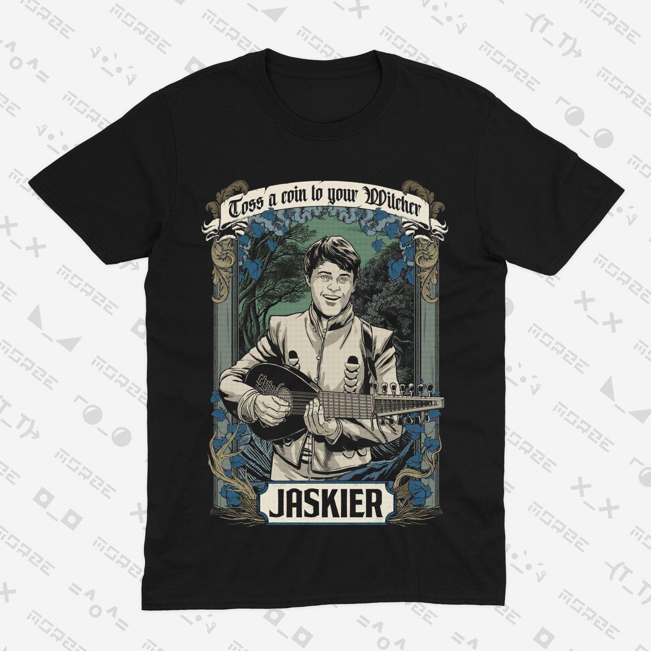 Футболка чорна Morze Witcher - Jaskier V1