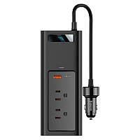 Автомобильный инвертор Baseus USB-C USB 5A 150 Вт Black UL, код: 6596687