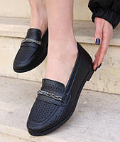 Туфлі жіночі лофери з натуральної шкіри від виробника модель ТН24-1525